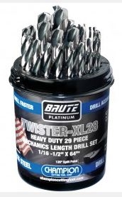 Champion Brute Platinum XL28 Mechanics Length 29-piece Drill Bit